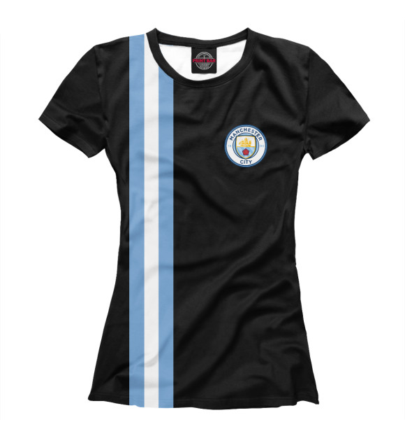 Футболка для девочек с изображением Manchester City Line Collection цвета Белый