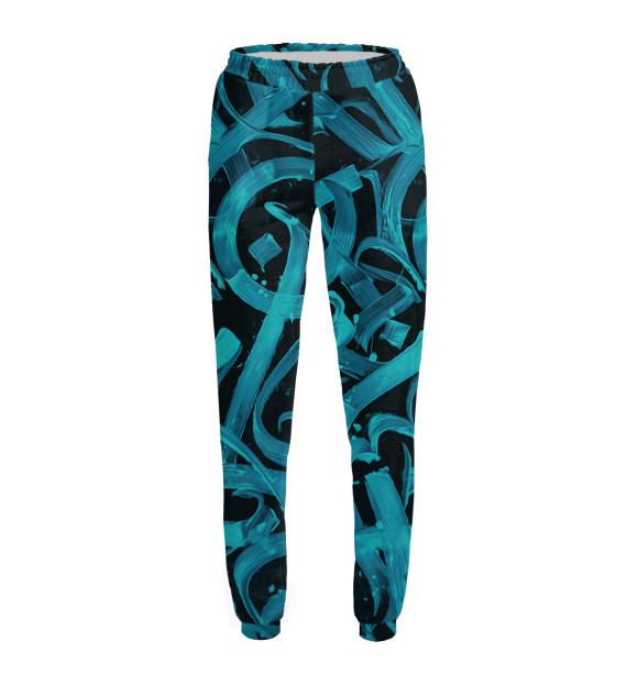 Женские спортивные штаны с притом Стритарт цвета Белый Женские спортивные штаны с изображением Стритарт цвета Белый