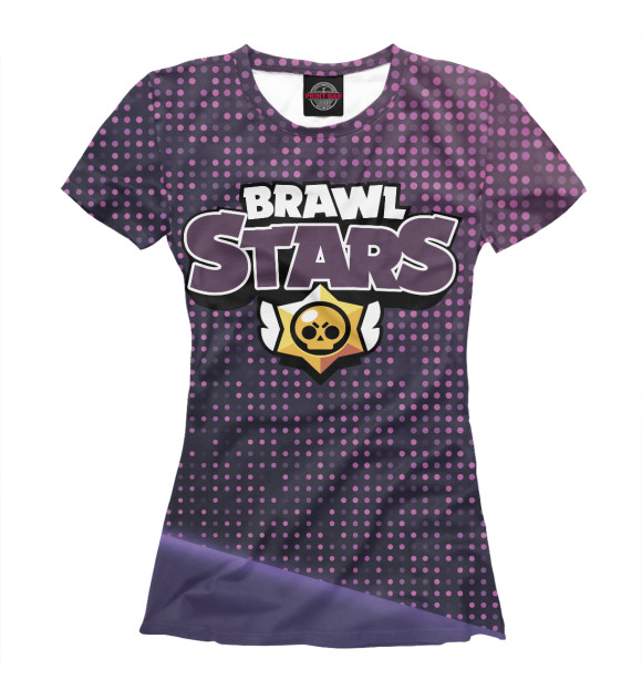 Футболка для девочек с изображением Brawl Stars цвета Белый