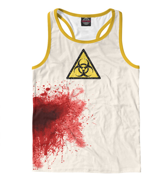 Мужская майка-борцовка с изображением Я в порядке! цвета Белый