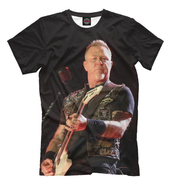 Мужская футболка с изображением Metallica цвета Черный