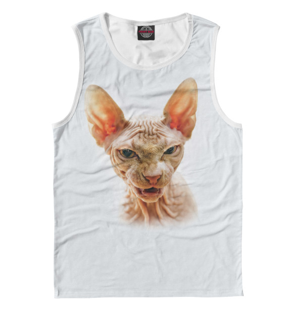 Майка для мальчика с притом Сфинкс цвета Белый Майка для мальчика с изображением Сфинкс цвета Белый