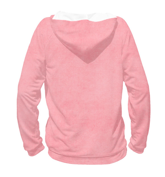 Женское худи с притом Вика цвета Белый Женское худи с изображением Вика цвета Белый