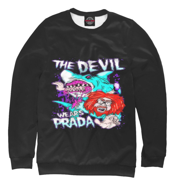 Мужской свитшот с изображением The Devil Wears Prada цвета Белый
