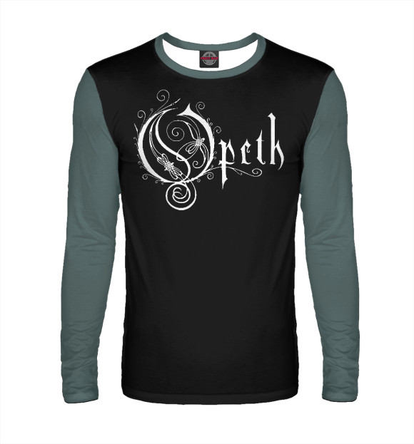 Мужской лонгслив с изображением Opeth цвета Белый
