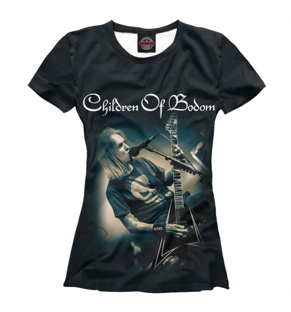 Женская футболка с изображением Children of Bodom цвета Белый