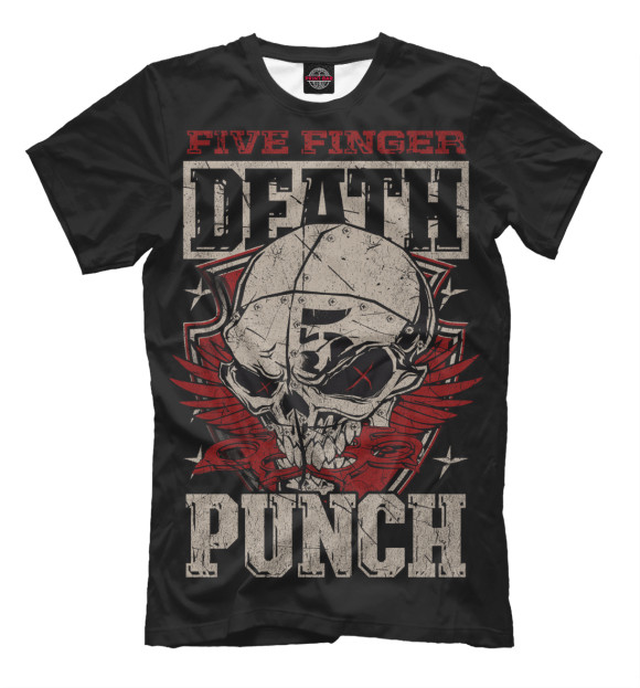 Футболка для мальчиков с изображением Five Finger Death Punch цвета Черный