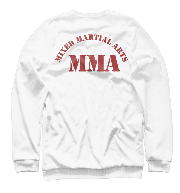 Женский свитшот с изображением MMA цвета Белый
