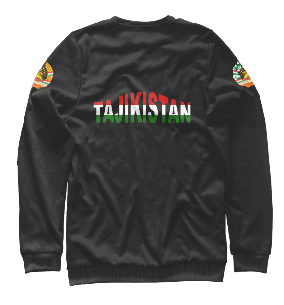 Свитшот для мальчиков с изображением Tajikistan цвета Белый