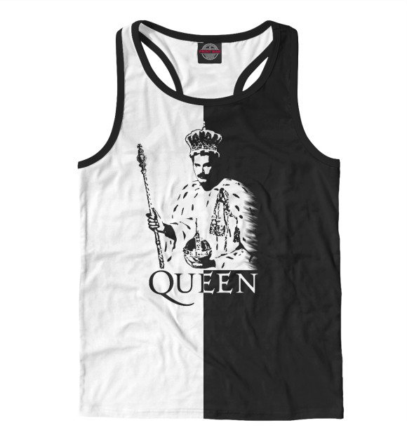 Мужская майка-борцовка с изображением Queen цвета Р‘РµР»С‹Р№