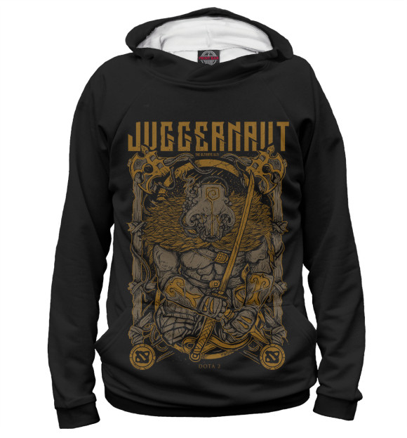 Мужское худи с изображением Juggernaut цвета Белый