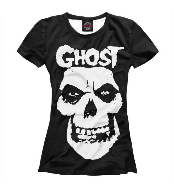 Женская футболка с изображением Ghost цвета Белый