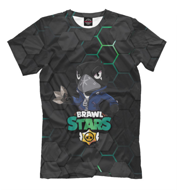 Мужская футболка с изображением Crow (Brawl Stars) цвета Белый
