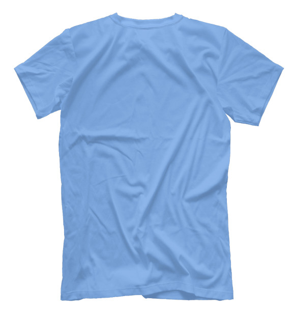 Мужская футболка с изображением Залив цвета Белый