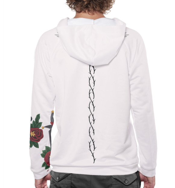 Мужское худи с изображением Конор МакГрегор цвета Белый