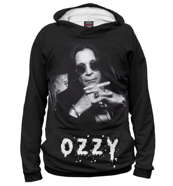 Худи для девочки с изображением Ozzy Osbourne цвета Белый