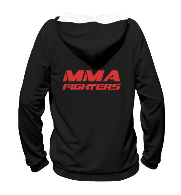 Женское худи с изображением MMA fighters цвета Белый
