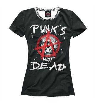 Женская футболка Punk's Not Dead