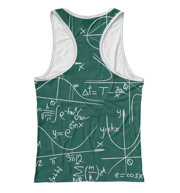 Женская майка-борцовка с изображением Шпаргалка цвета Белый