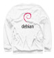 Женский свитшот Debian White