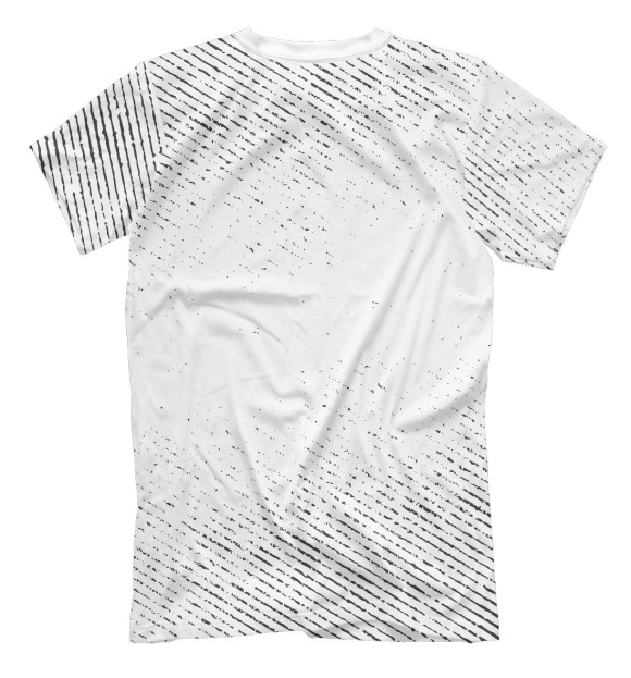 Мужская футболка с изображением Audi гранж светлый цвета Белый