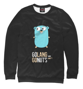 Свитшот для мальчиков Golang and don't go nuts