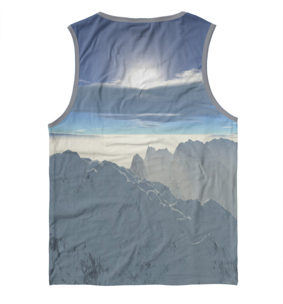 Майка для мальчика с изображением Mountains цвета Белый