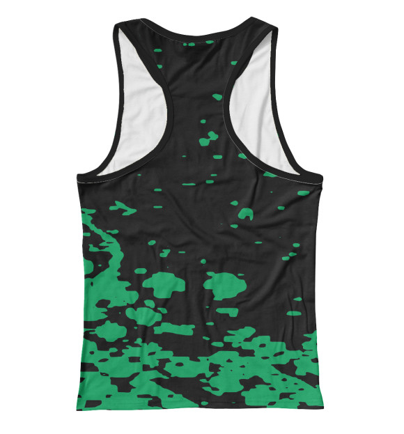 Женская майка-борцовка с притом S.T.A.L.K.E.R. цвета Белый Женская майка-борцовка с изображением S.T.A.L.K.E.R. цвета Белый