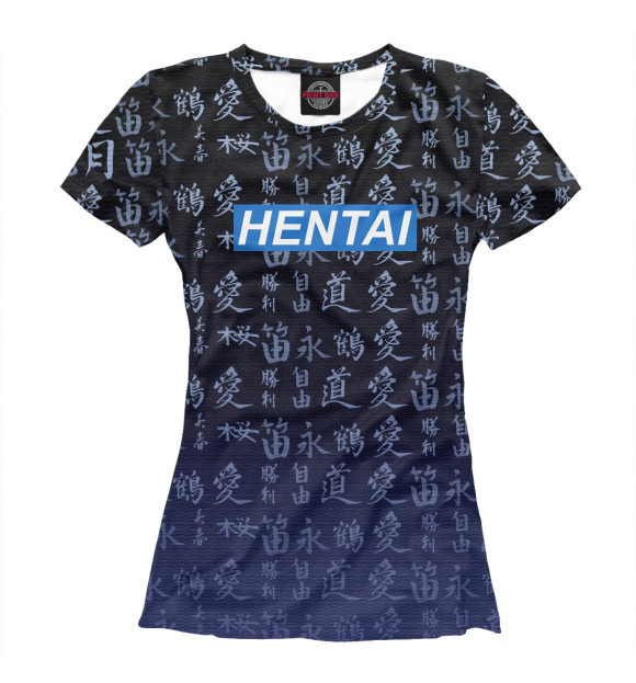 Футболка для девочек с изображением Hentai цвета Белый