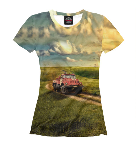 

Футболки Print Bar, Белый, Пожарная машина