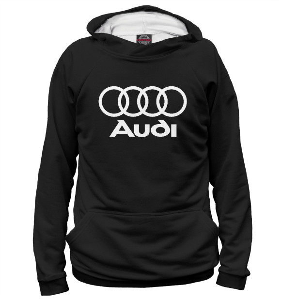 Женское худи с изображением Audi цвета Белый