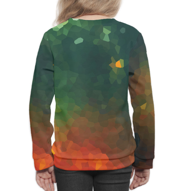 Свитшот для девочек с изображением Воронеж цвета Белый