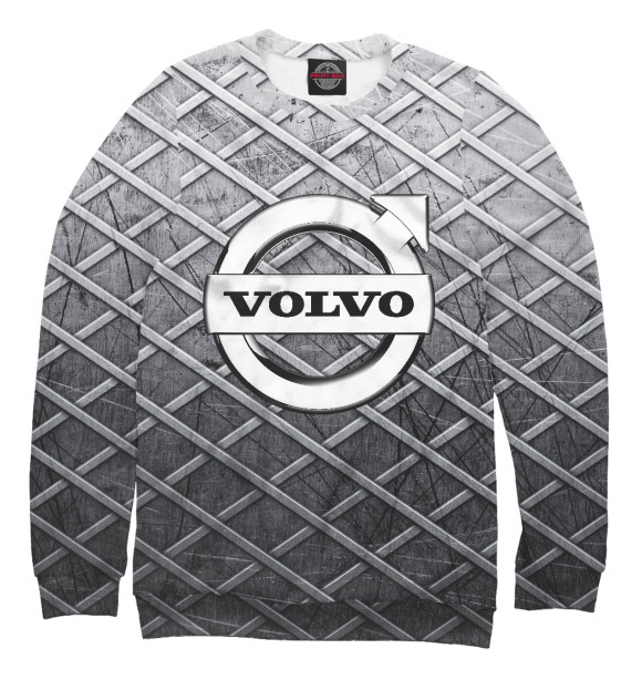 Женский свитшот с изображением Volvo цвета Белый