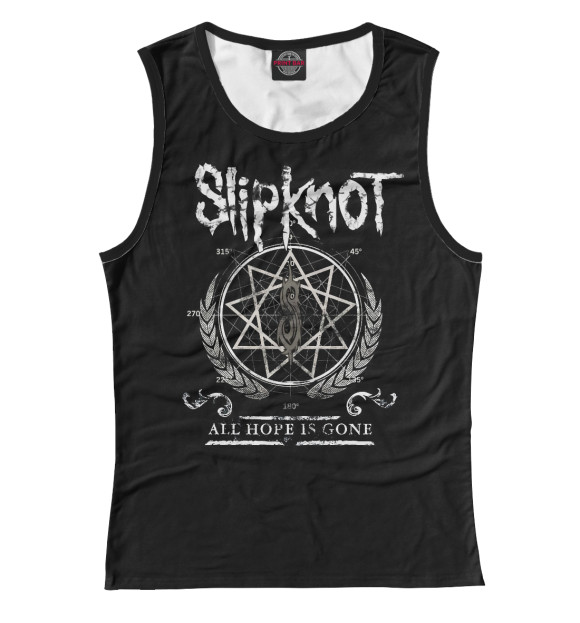 Майка для девочки с изображением Slipknot цвета Белый