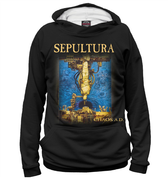 Женское худи с изображением Sepultura цвета Белый
