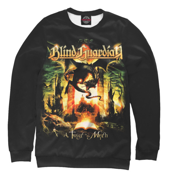 Свитшот для мальчиков с изображением Blind Guardian цвета Белый