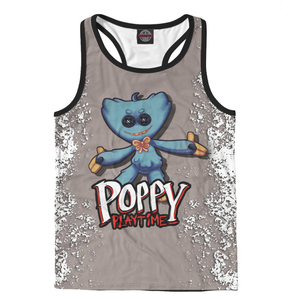 Мужская майка-борцовка с изображением Малыш Хагги Вагги цвета Белый