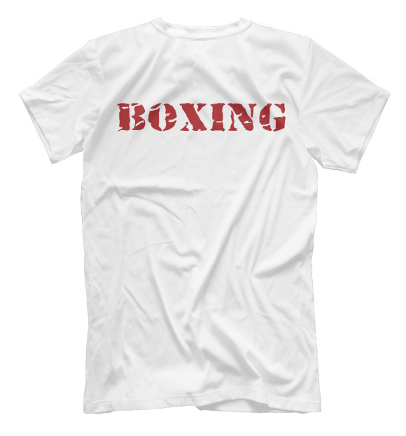 Мужская футболка с изображением Boxing club цвета Белый