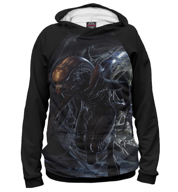 Женское худи с изображением Alien Чужой цвета Р‘РµР»С‹Р№