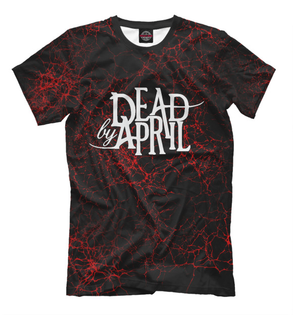 Мужская футболка с изображением Dead by April цвета Черный