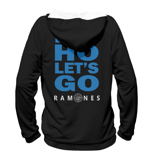 Женское худи с изображением Ramones цвета Белый