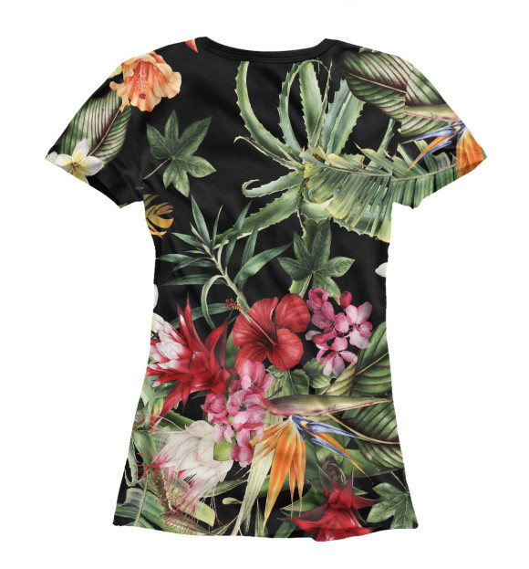 Футболка для девочек с изображением VANS Tropical цвета Белый