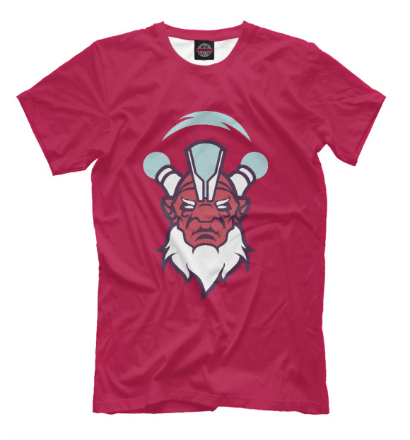 Мужская футболка с изображением Dota Heroes: Disruptor цвета Темно-розовый