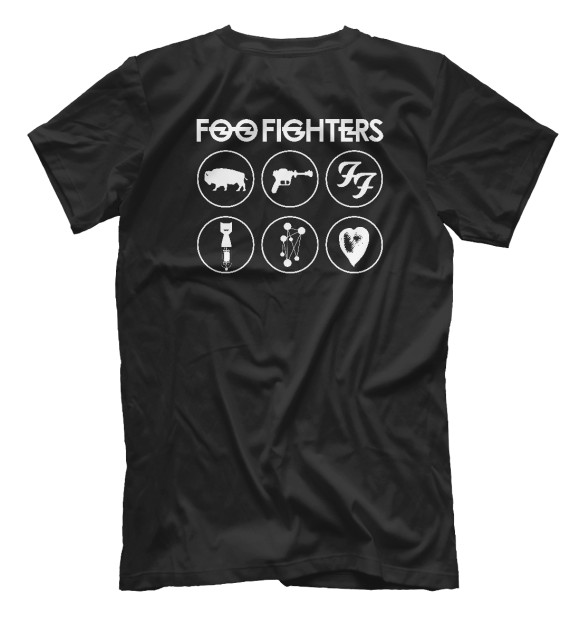 Мужская футболка с изображением Foo Fighters цвета Белый