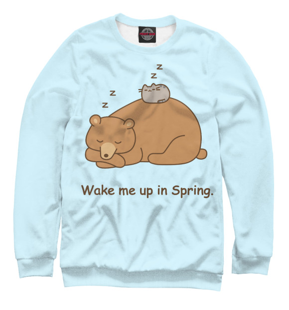 Свитшот для мальчиков с изображением Spring цвета Белый