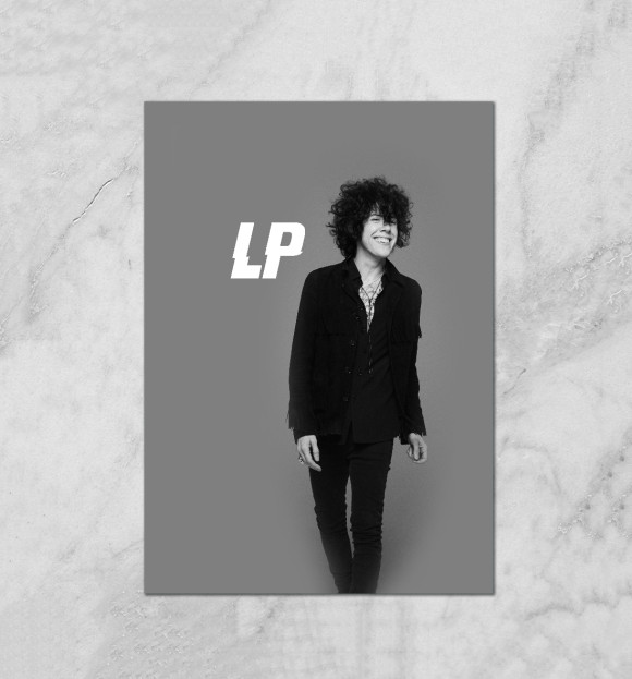 Плакат с изображением LP цвета Белый