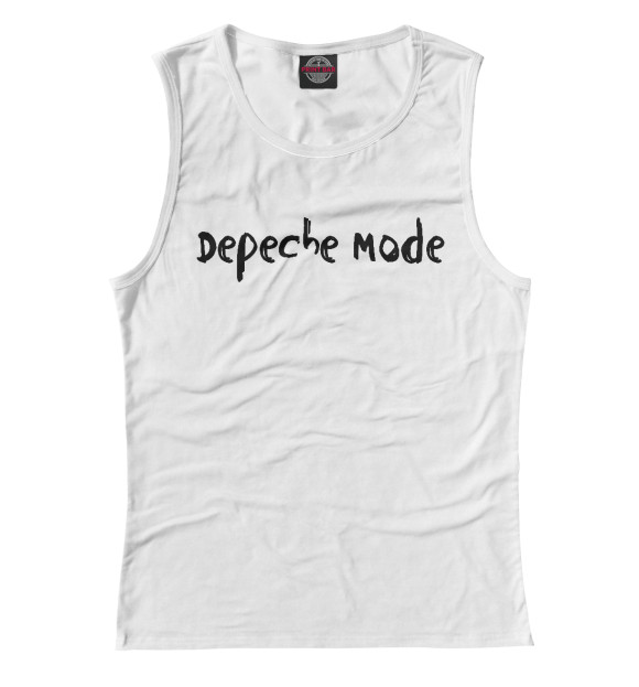 Майка для девочки с изображением Depeche Mode цвета Белый