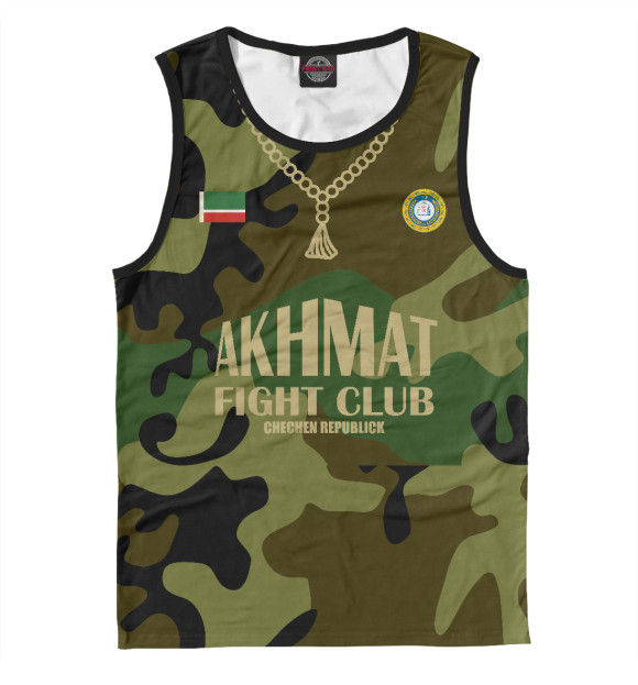 Майка для мальчика с изображением Akhmat Fight Club цвета Белый