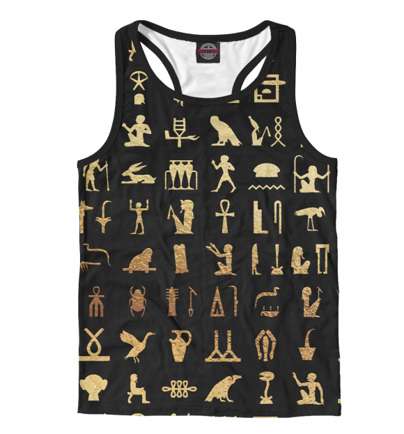 Мужская майка-борцовка с притом Египет цвета Белый Мужская майка-борцовка с изображением Египет цвета Белый