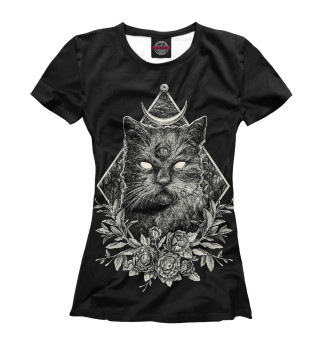 Женская футболка Dark Cat